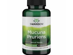 Swanson Superior Mucuna Pruriens 350 mg 200 Capsule, L-Dopa Mucuna